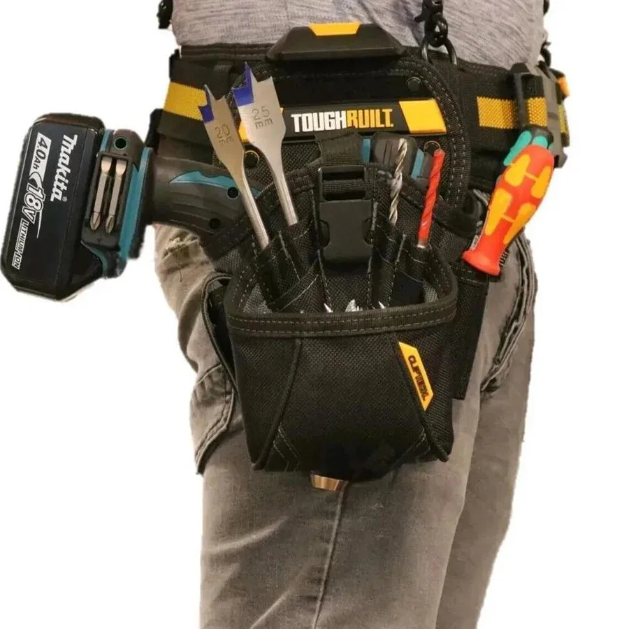 حقيبة حافظة الحفر ToughBuilt TB-CT-20-LX مع حقيبة أدوات No-Snag Hidden-S 15-Pockets 19x29x14 سم