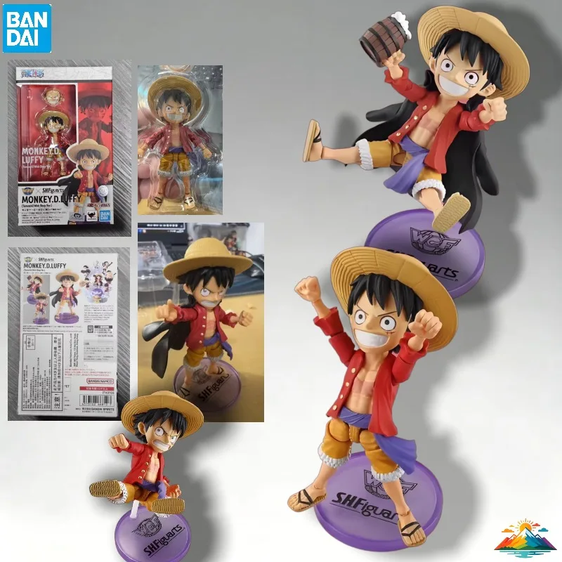 

В НАЛИЧИИ: Оригинальная фигурка Bandai SHF One Piece Monkey D. Luffy Gear 5, аниме-фигурка, модель, игрушка, подарок