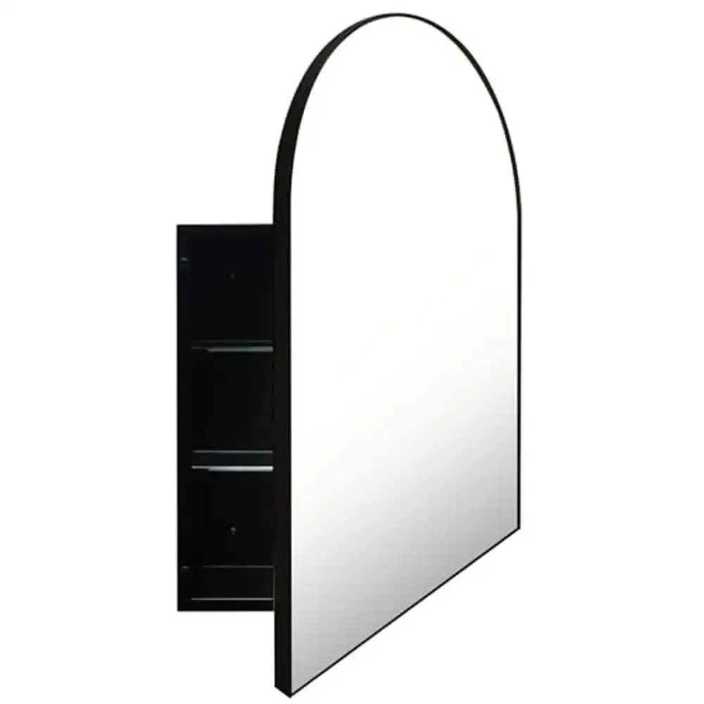 Arched Bathroom Vanity Mirror with Storage High Quality Metal Frame Medicine Cabinet Rustproof Hardware 20