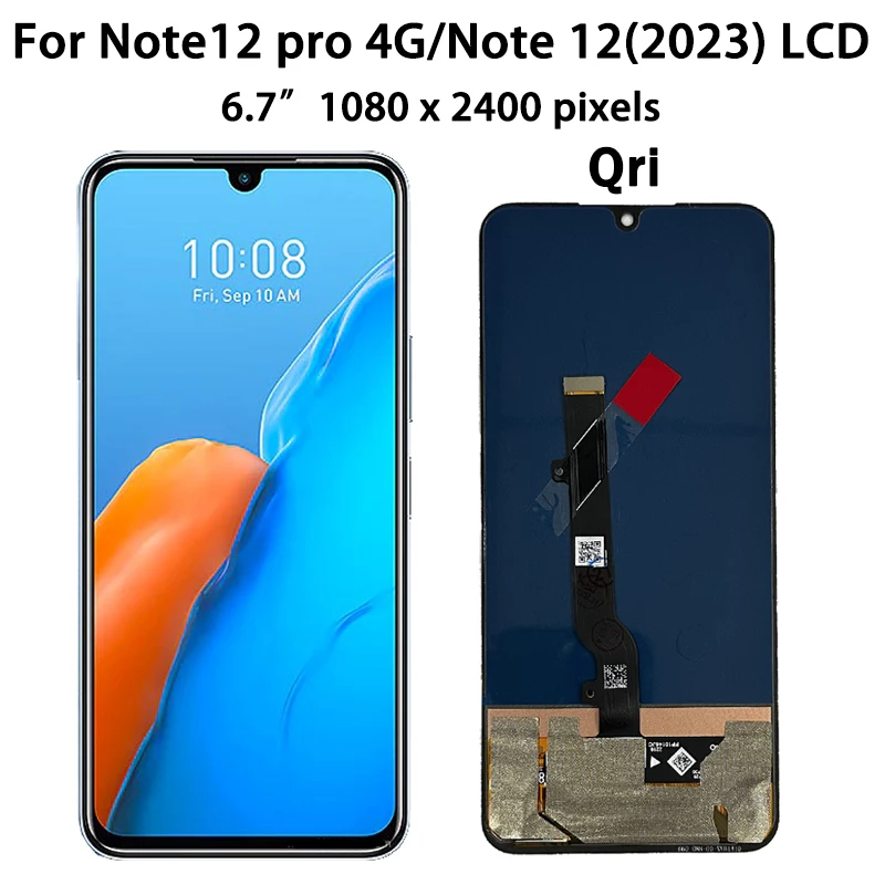 100% Test For Infinix Note 12 Pro 4G/ Note12 (2023) LCD Display Screen Touch Panel Digitizer For Infinix X676 X676C X676B Screen