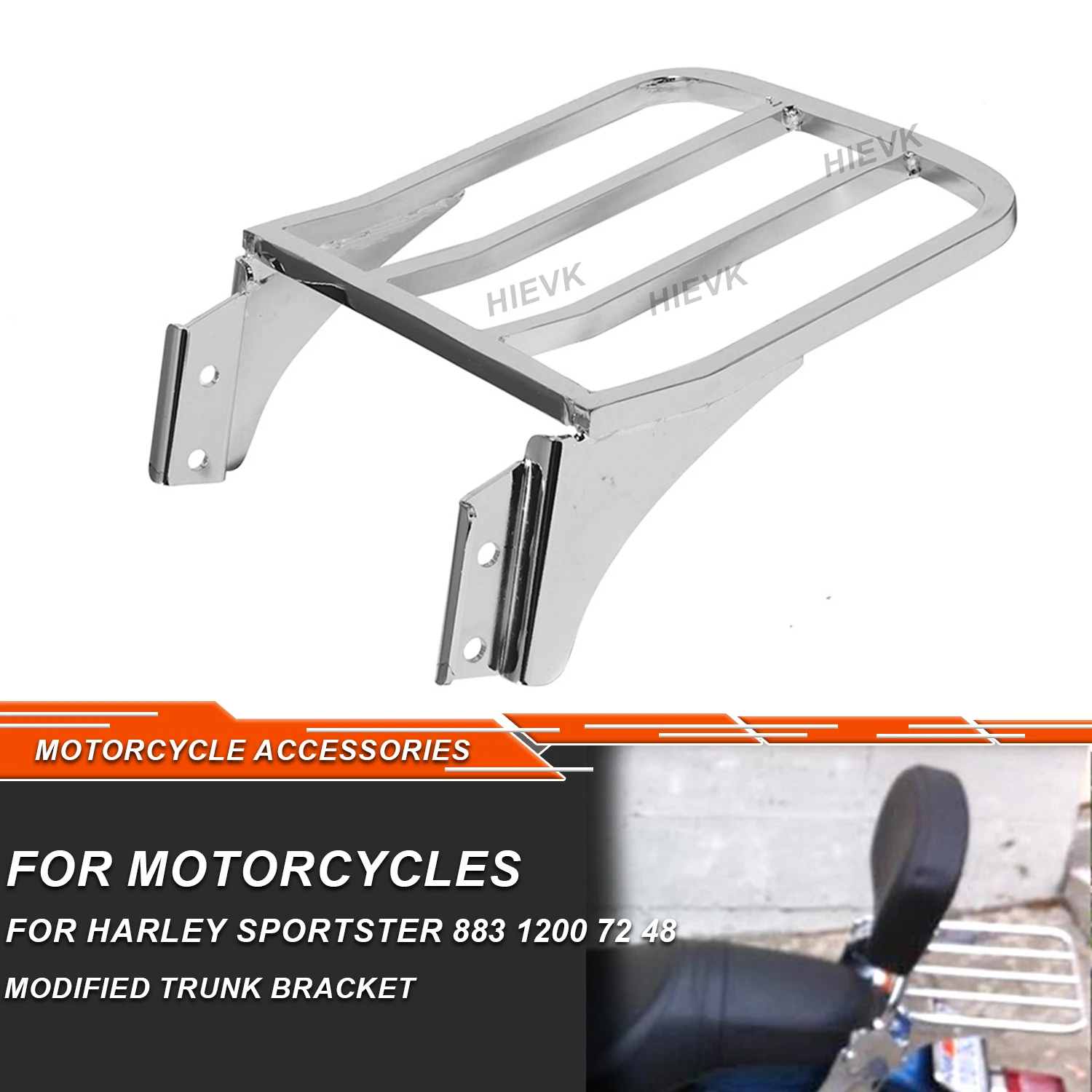 

For Harley Sportster XL 04-17 Dyna 06-17 Softail 84-05 FLST FLSTC LSTSC 06-17 Motorcycle Rear Sissy Bar Backrest Luggage Rack