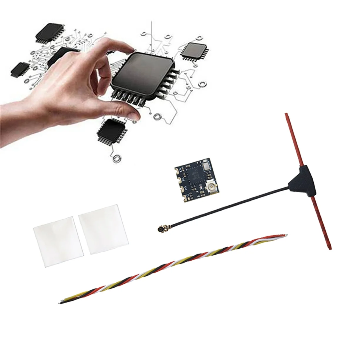 جهاز استقبال فعال EP1 2400 RX ELRS 2.4 جيجا هرتز RX EXPRESSLRS 2.4G لطائرات بدون طيار FPV RC