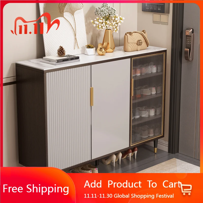 

Vertical Stackable Shoe Cabinet Mobile Living Room Hidden Bedroom Designer Shoe Shelf Box Entrance Hall Zapatero Home Furniture
