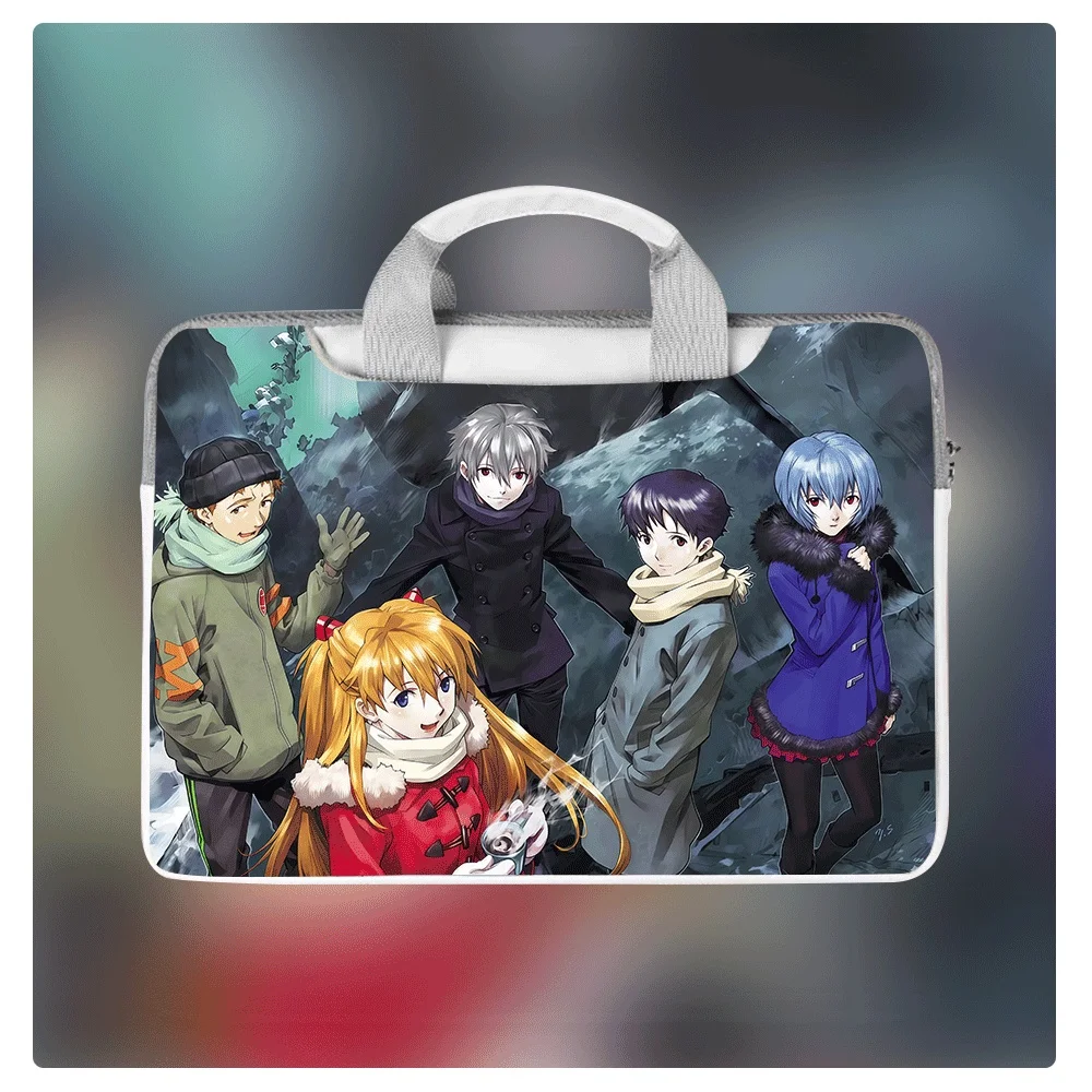 

Animation Peripheral EVA Neon Genesis Evangelion Laptop Briefcase 12-16 Inch Shockproof Waterproof PU Handbag Tablet Case
