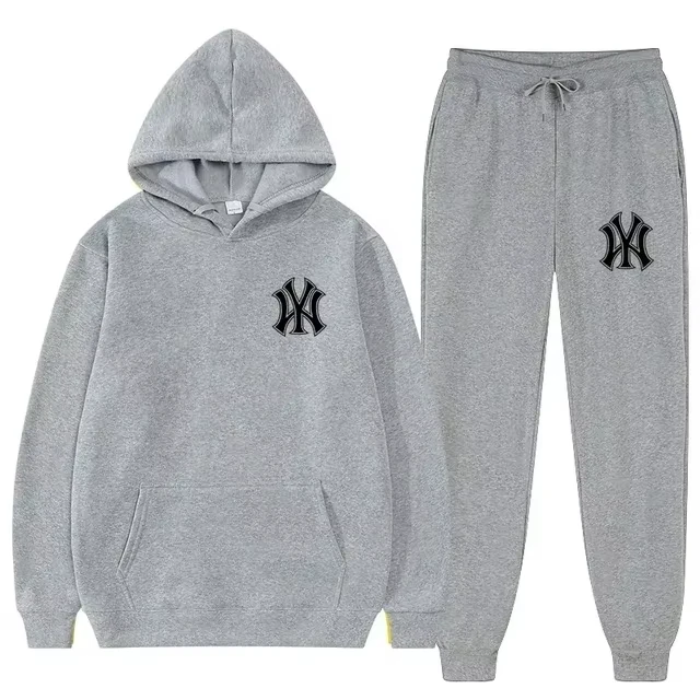 2026 New Men Casual 2Pcs Tracksuit Hoodie & Jogger Pants Fashion Male Sport Outfit For Autumn Winter Daily Wear view 4