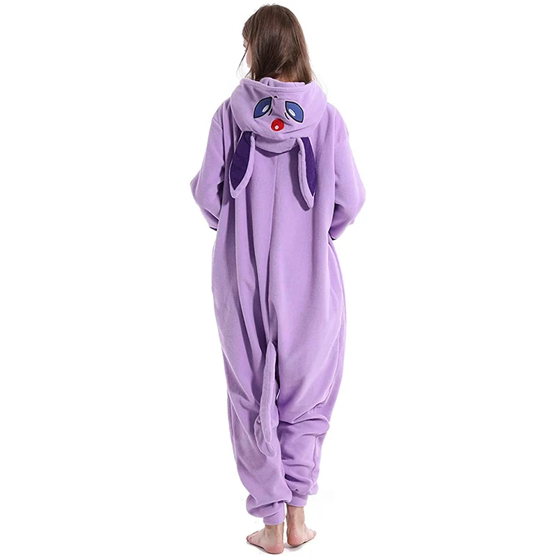 Espeon Pokemon Onesie Halloween Cosplay Costume Pajamas Christmas Women One-Piece Kigurumi Full Body Pijama Men Whole Clothes