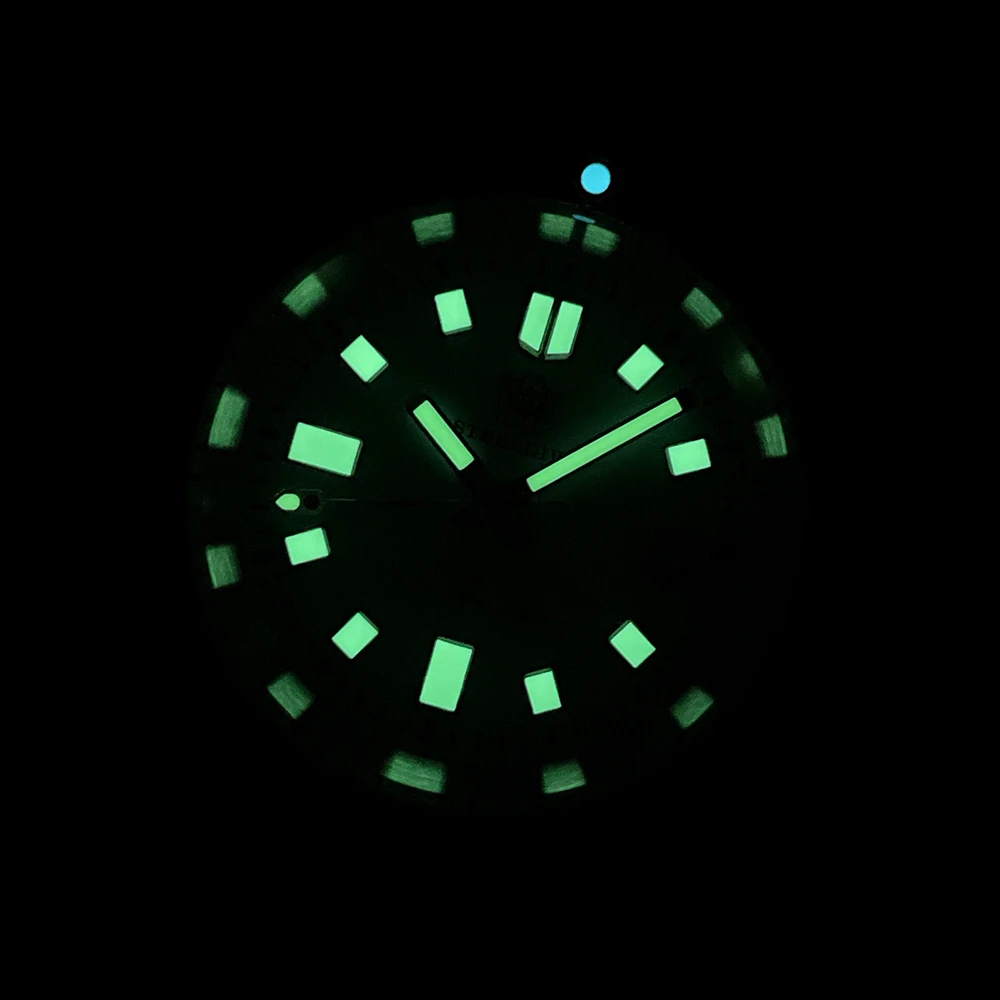 STEELDIVE Men Diver Watch 43.8mm Turtle Automatic Mechanical Wristwatch 20ATM Waterproof C3 Luminous Sapphire NH35 Steel Bezel