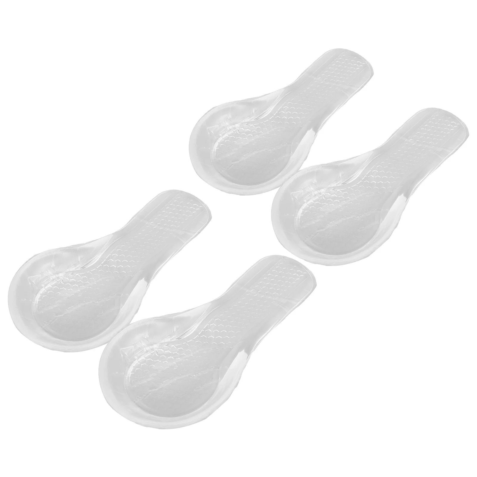 

2 Pairs Self Adhesive Heel Pad Gel Shoe Inserts Anti Skid Back Heel Cushion Pads Honeycomb Design Shock Absorption