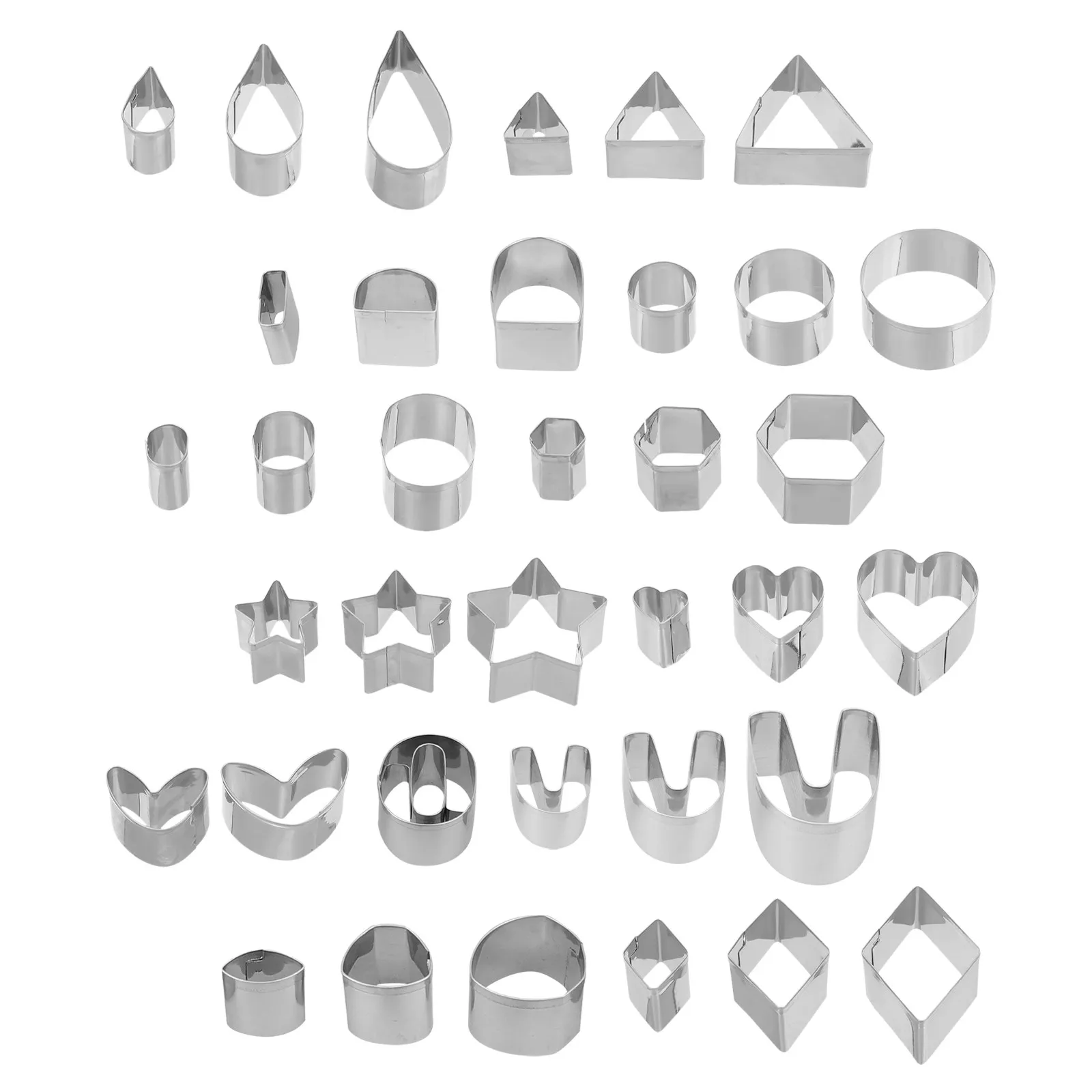 1Set Multi-Functional Polymer Clay Cutter Set for Earrings Necklaces Keychains Rings DIY Jewelry Making Clay Craft Cake