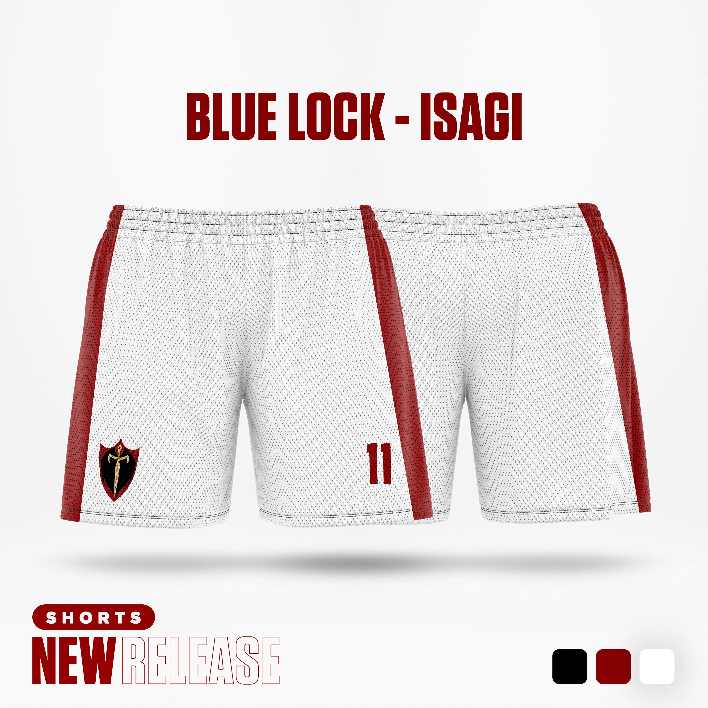 

2025 Blue Lock Bastard Munchen Cartoon Anime Jersey Men Shorts Football Red Kaiser Isagi Cosplay Short Pants Sport Child Bottom