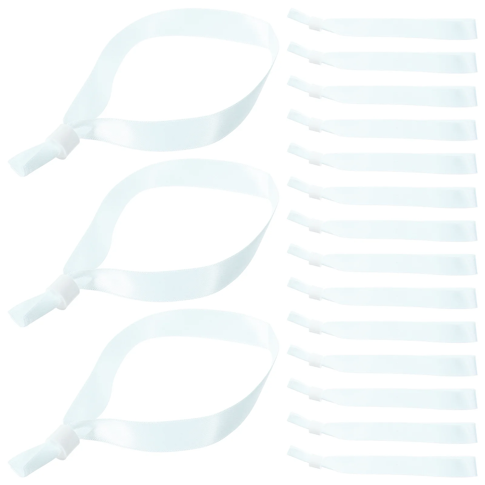 

20Pcs Easy Wear Remove Cloth Wristbands No Skin Irritation Ideal for Concerts Parties Festivals Event Bands Wrist Ribbon