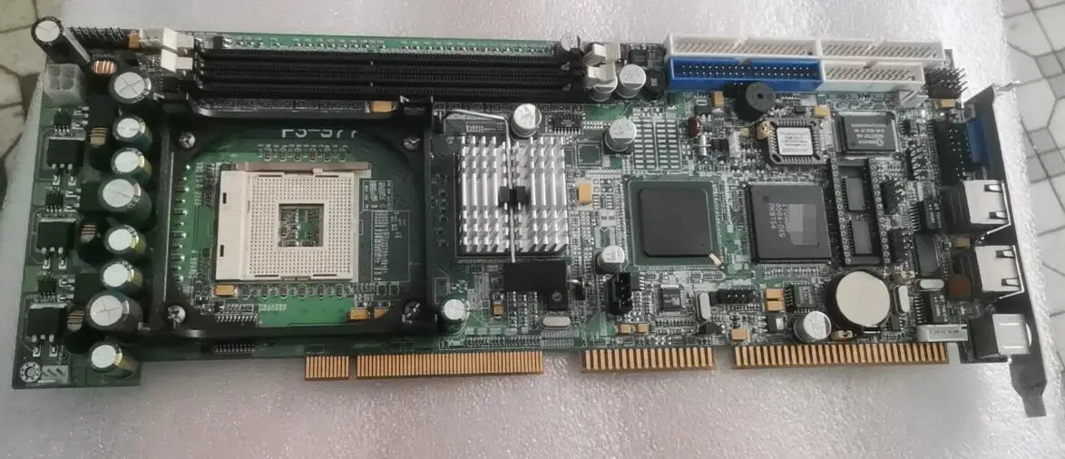 FS-977 100% OK IPC Board Full-size CPU Card ISA PCI Industrial Embedded Mainboard PICMG 1.0 With CPU RAM 2*LAN