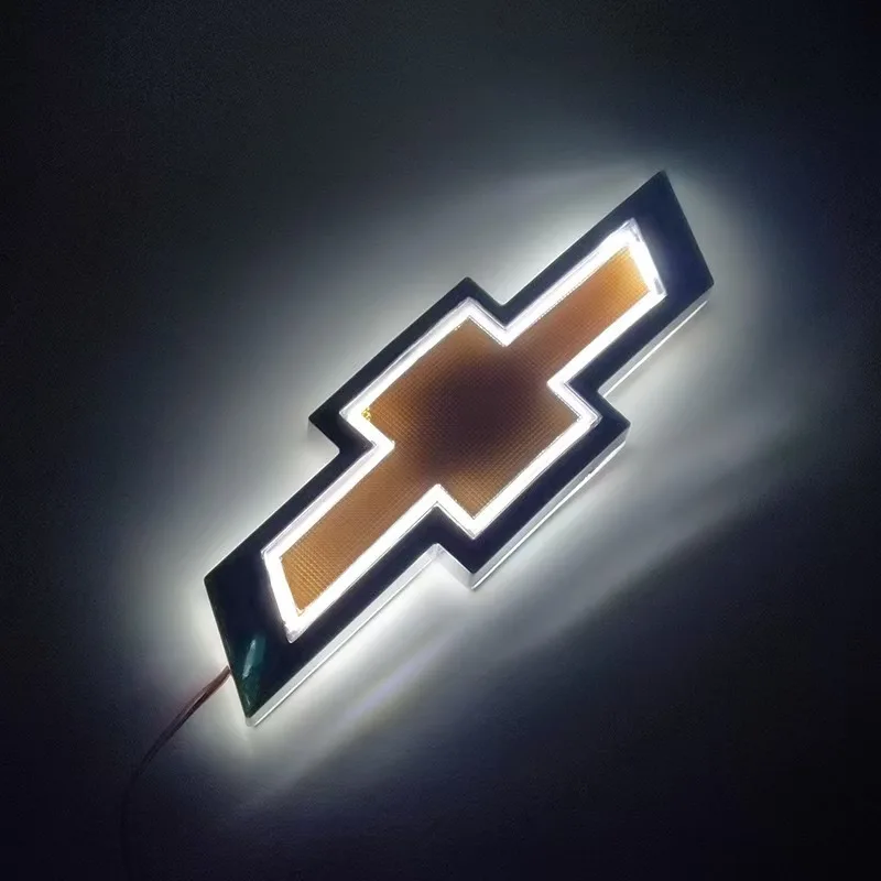 Emblema LED para Automóvil Chevrolet, Luz de Logotipo para Maletero, Lámpara de Insignia Compatible con Chevrolet Cruze, Malibu, Cavalier, Monza, Sail, Trax, Equinox