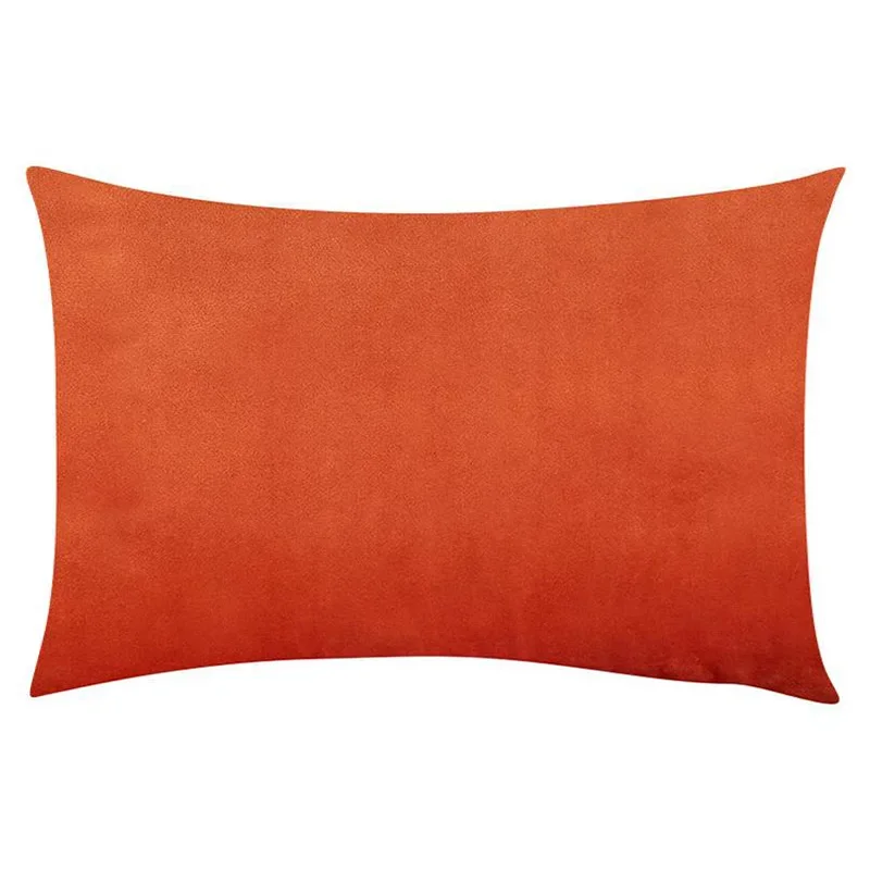 Orange Velvet Cushion Cover Soft Pillowcases 45x45 Nordic Home Decor Pillow Cover for Sofa Throw Pillows Decorative 40x40 30x50