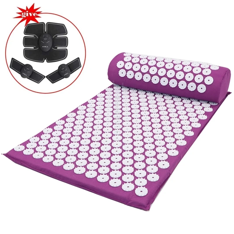 Acupressure Massager Mat Relaxation Relief Stress Tension Body Yoga Mat ABS Spike Cushion Relieve Stress Pain Shakti Mat