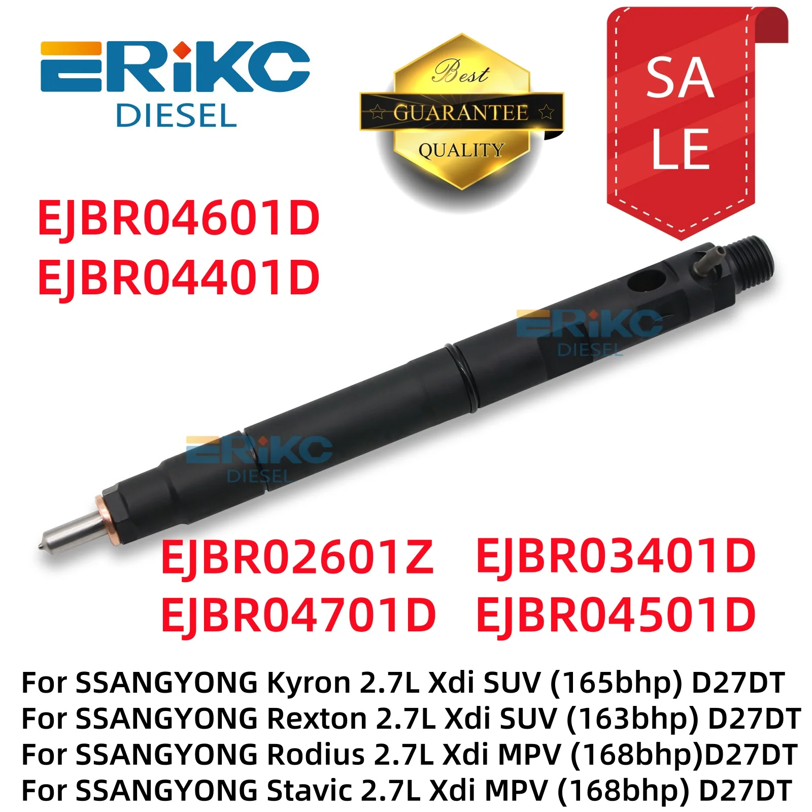 

EJBR02601Z EJBR04701D Diesel EJBR03401D EJBR04501D Injector Nozzle EJBR04601D EJBR04401D for SSANGYONG Actyon Rexton Euro 3 / 4