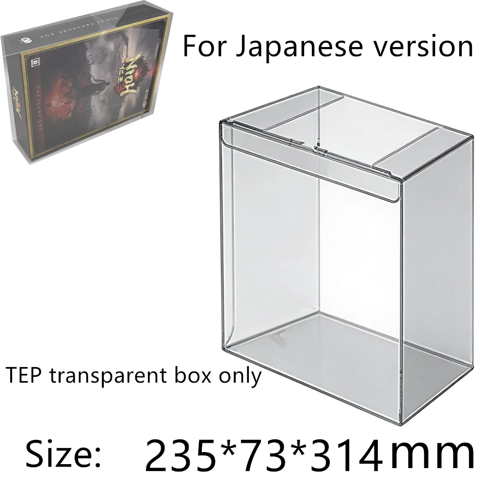 Transparent Box Protector For Nioh 3/TREASURE BOX/PS5 Collect Boxes TEP Storage Game Shell Clear Display Case