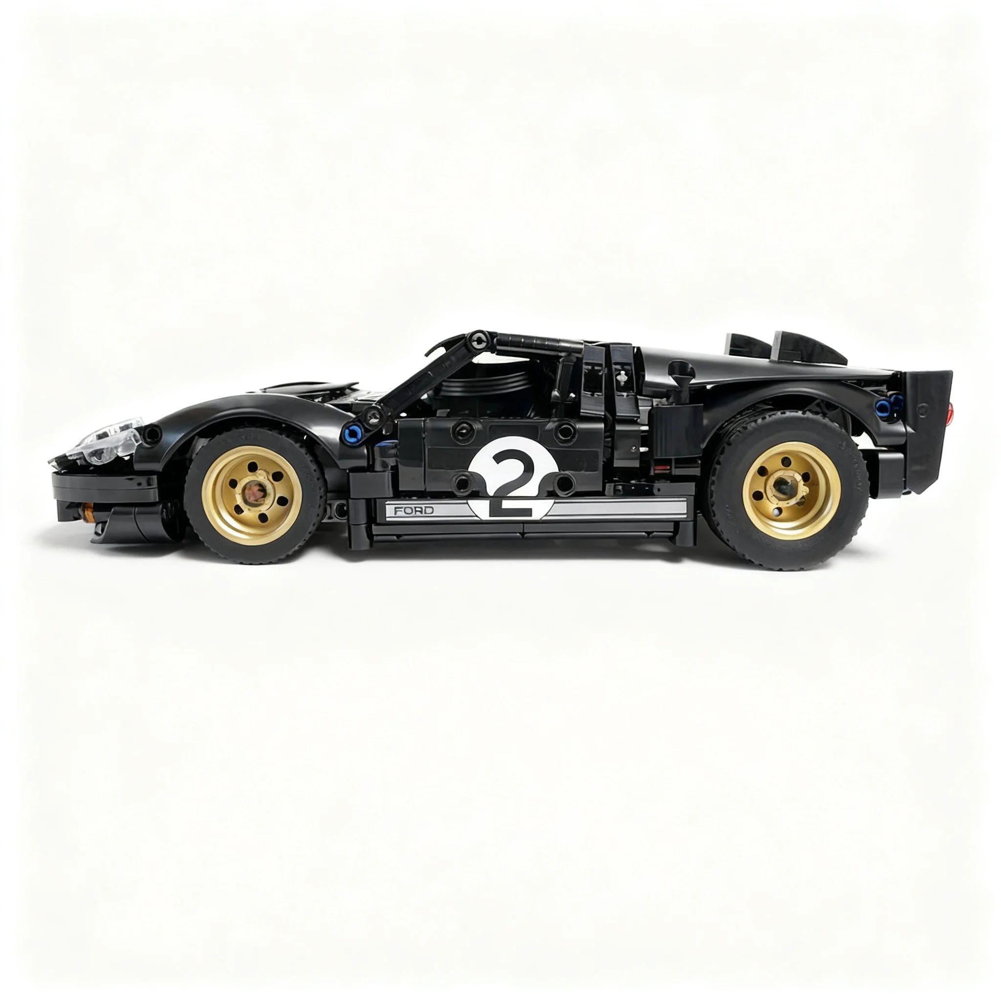 919pcs MOC Forded GT40 MKII Race Car RC Model Building Blocks Construction Kids Creative Assemble DIY Birthday Christmas Gifts