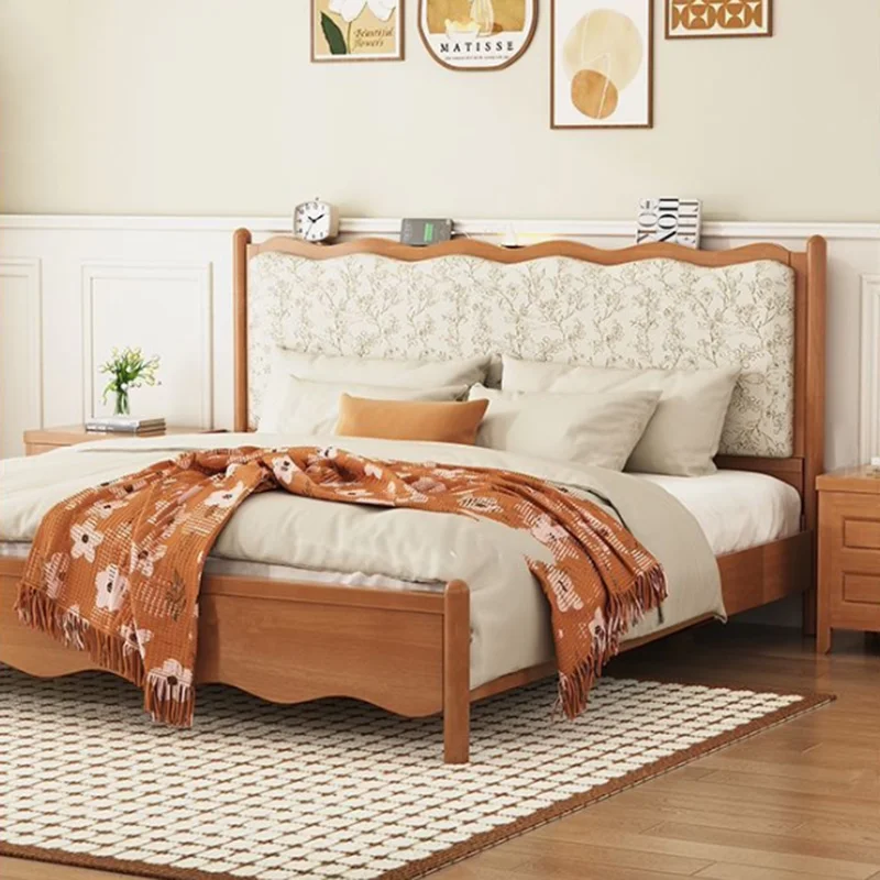 

Luxury Modern Sleeping Bed Space Saving Bedroom Design European Bed Double Headboards Simple Camas De Casal Unique Furniture