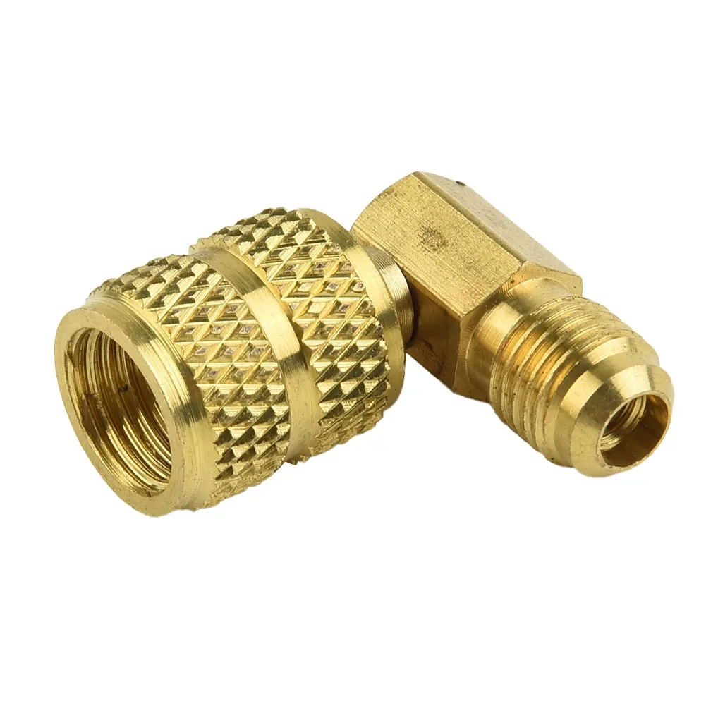 

Air Conditioning Service Adapter M 1/4 X For 5/16 SAE With Movable Head Refrigeration Adapter Connector Adaptor For R410a Gauges