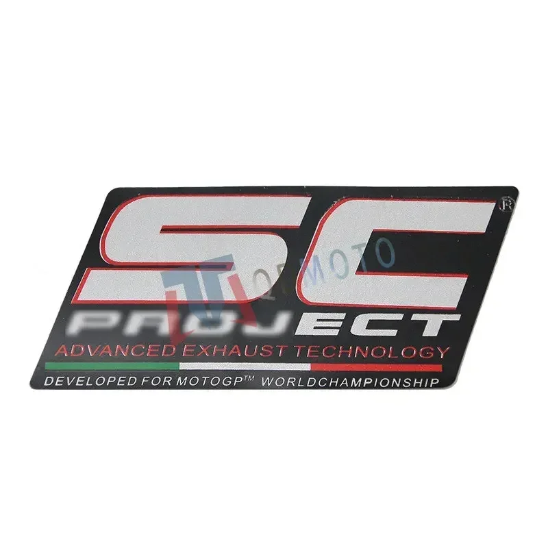 thermostability SC 12.4*6cm PROJECT 1PC Exhaust Heat Proof Resistant Sticker Decal Motorcycle Bike waterproof jumbo size