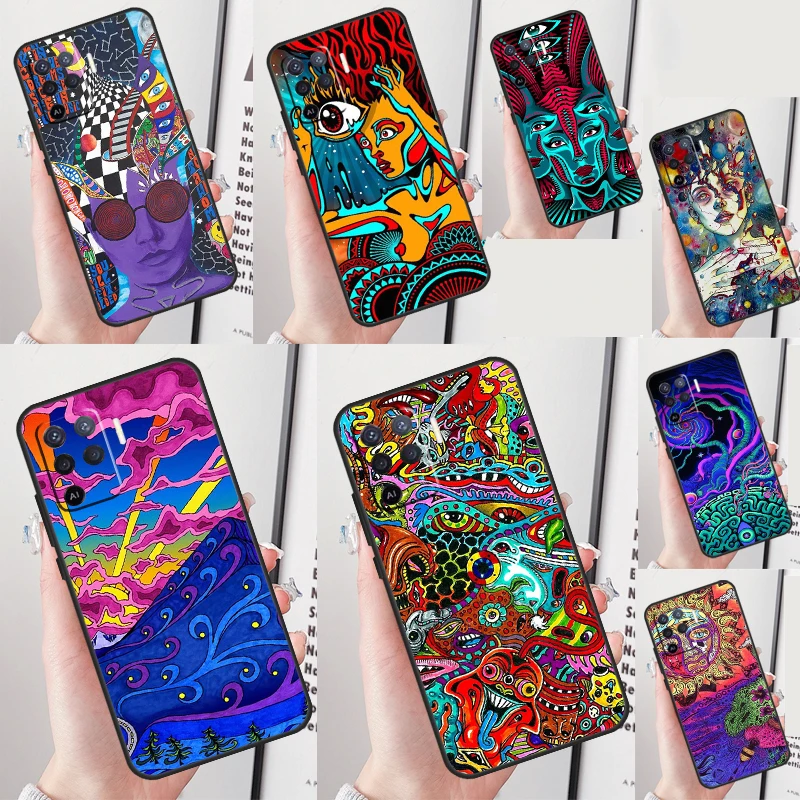 

Чехол Hippy Hippie Psychedelic Art для OPPO A96 A76 A77 A78 A74 A94 A5 A9 A31 A53 A52 A72 A91 A93 A15 A16 A17 A57s A54s