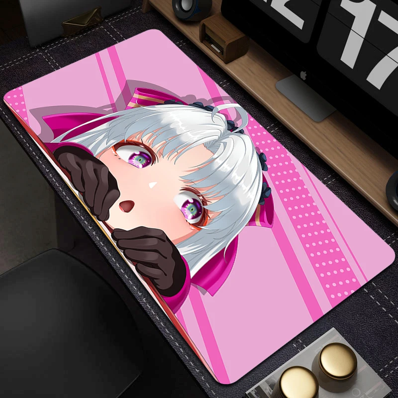 

Q edition Wuthering Waves Carlotta Large Gaming Mouse Pad Gamer Professional Game Mouse Mat Cute Anime Girl Rubber Mousepad XXL