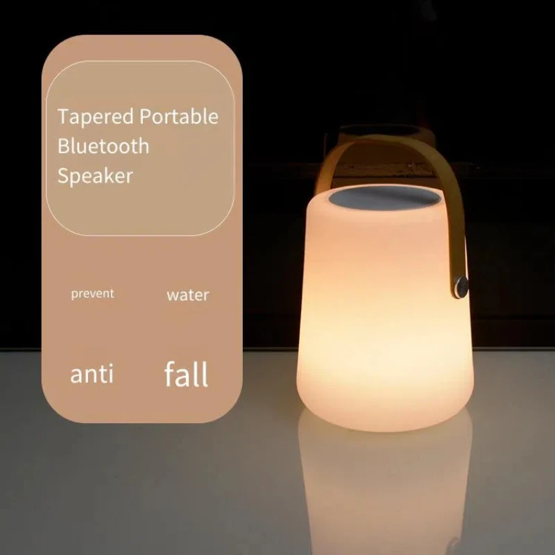 

2025 New Outdoor portable LED light-emitting speaker, camping bar karaoke, beach party, Bluetooth speaker, handheld light