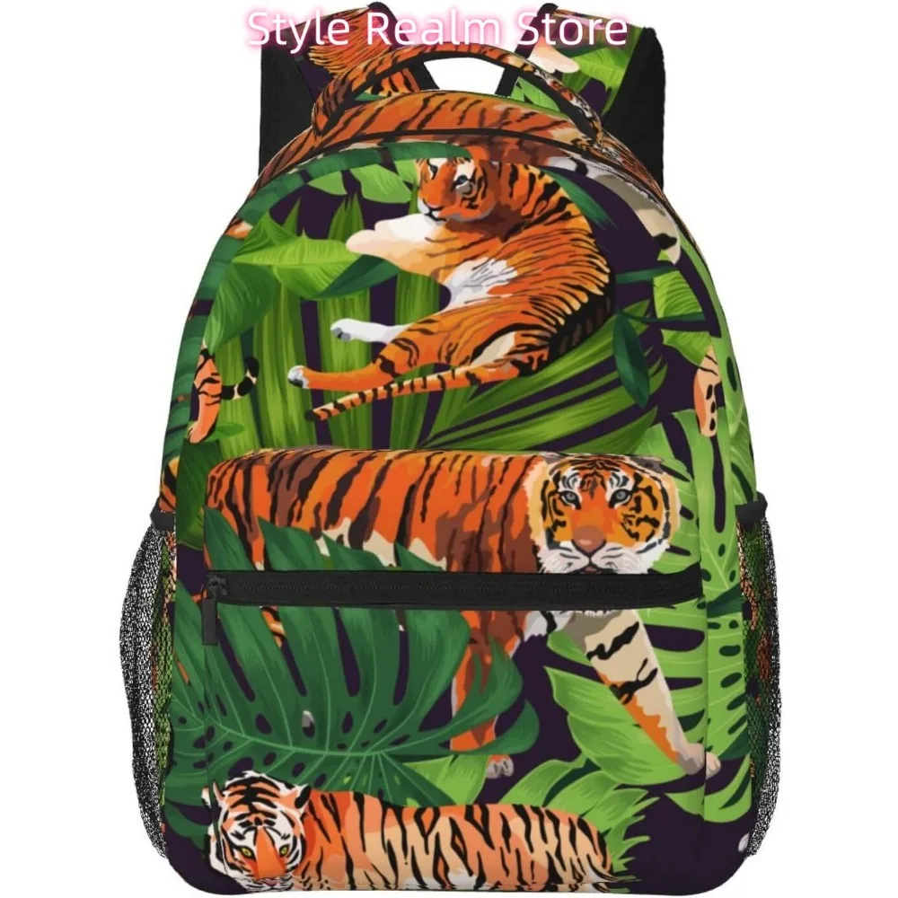 

laptop bag back to school Funny Tiger Lightweight Laptop Backpack Lightweight Multipurpose Travel Casual Daypack Unisex College
