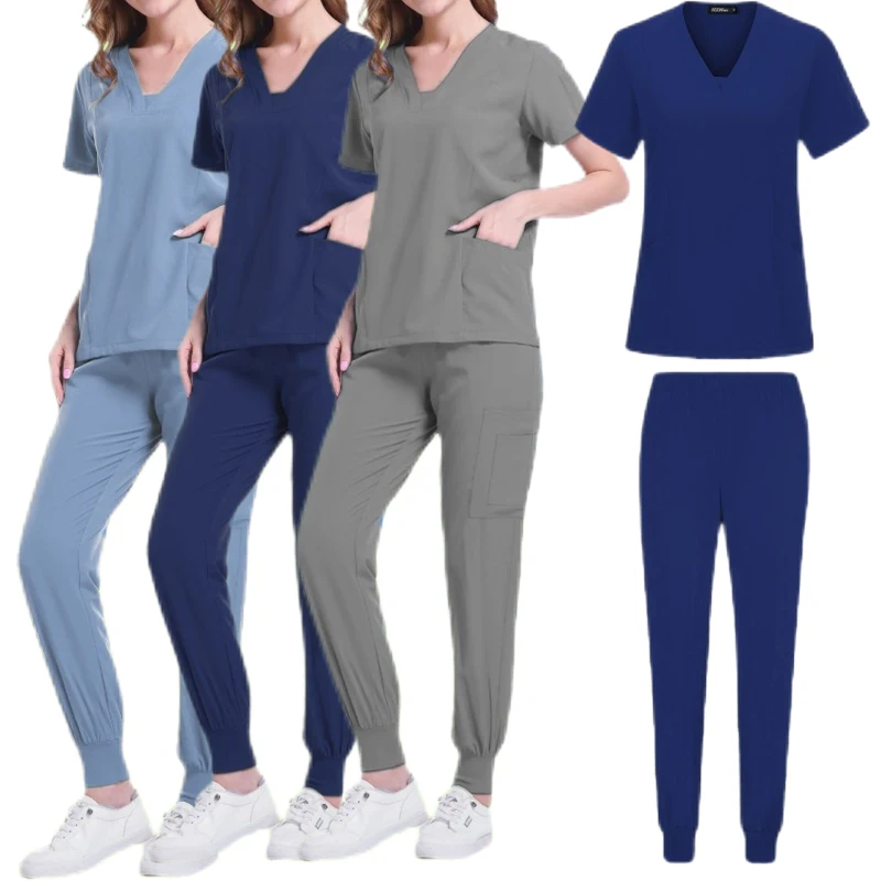 

Nurse Women’s Surgical Scrubs Healthcare Nursing Scrub Uniform Thin Breathable Doctor Work Wear Medical Accessories Dental Scrub