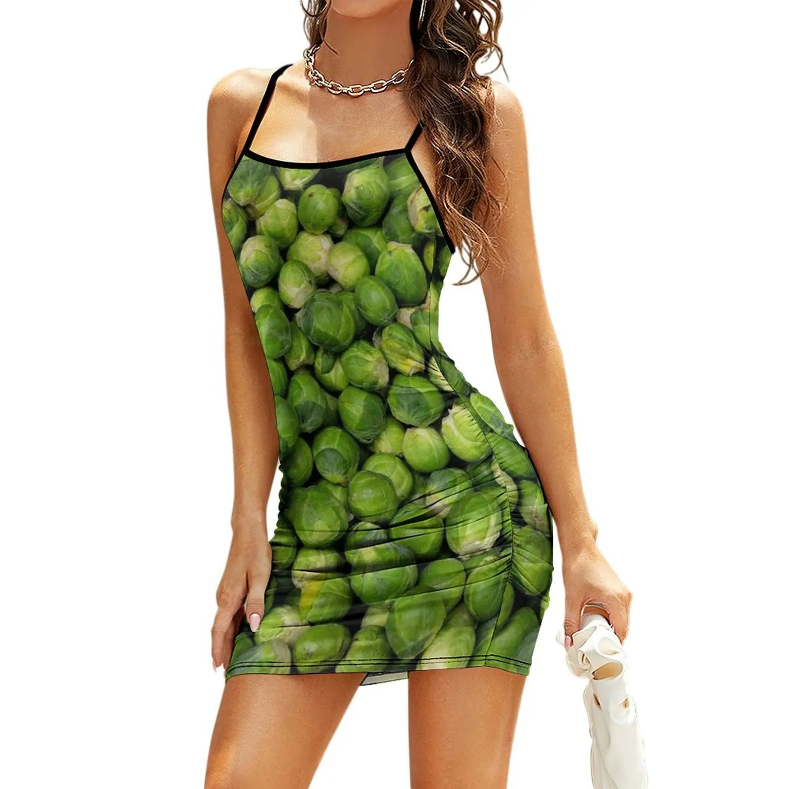 

YUK! Brussels Sprouts - Yes Brussel Cabbage Dress, Mini Skirt & Tee Sling Dress women's evening dresses 2026 Dress