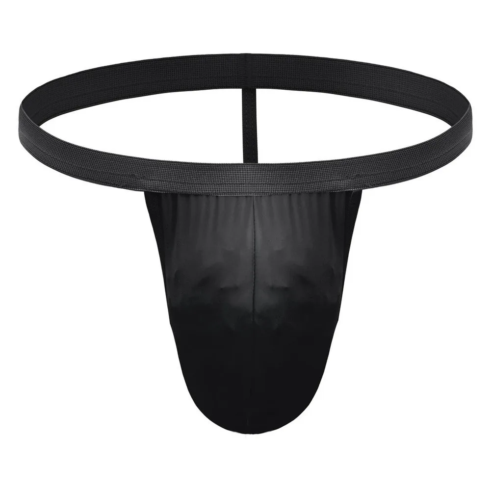 1pc Men Seamless G-String Butt Exposed Underwear Bulge Pouch Underpants High Elastic Low Waist Breathable Backless Thongs