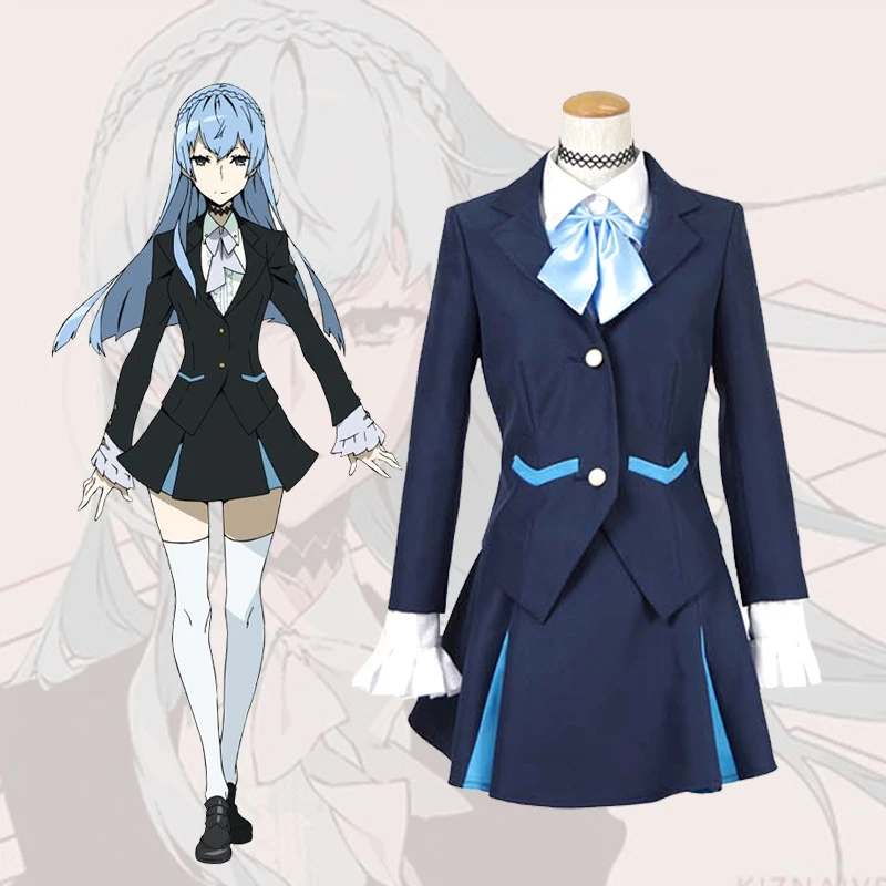 

Kiznaiver Sonozaki Noriko Anime Cosplay Costume Halloween Costumes For Women JK Uniform Suit Jacket Skirt Japanese Carnival