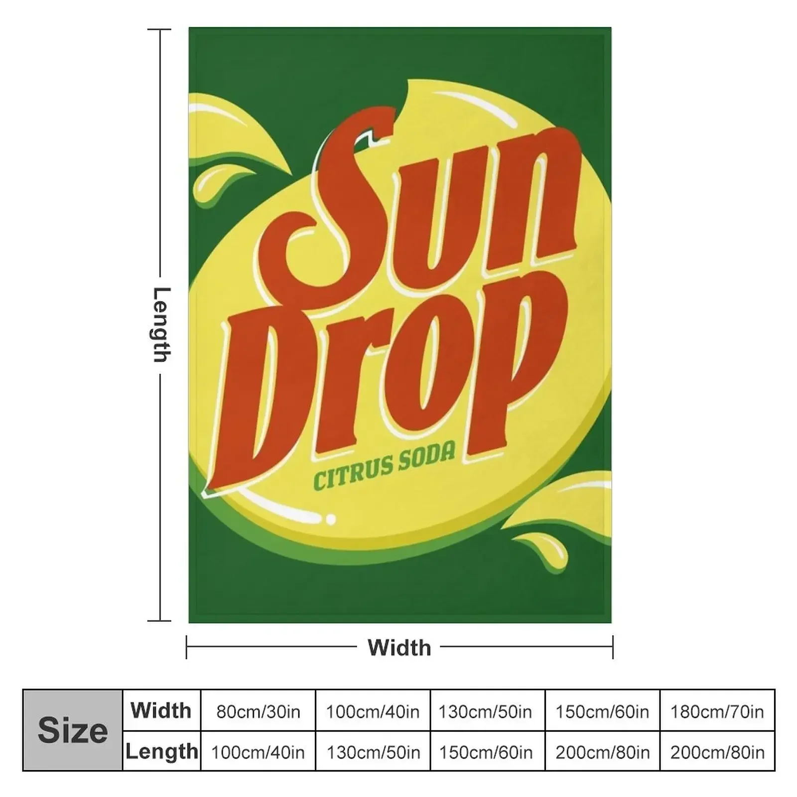 Luv Sun Drop Throw Blanket Decorative Sofas Moving Beach Blankets