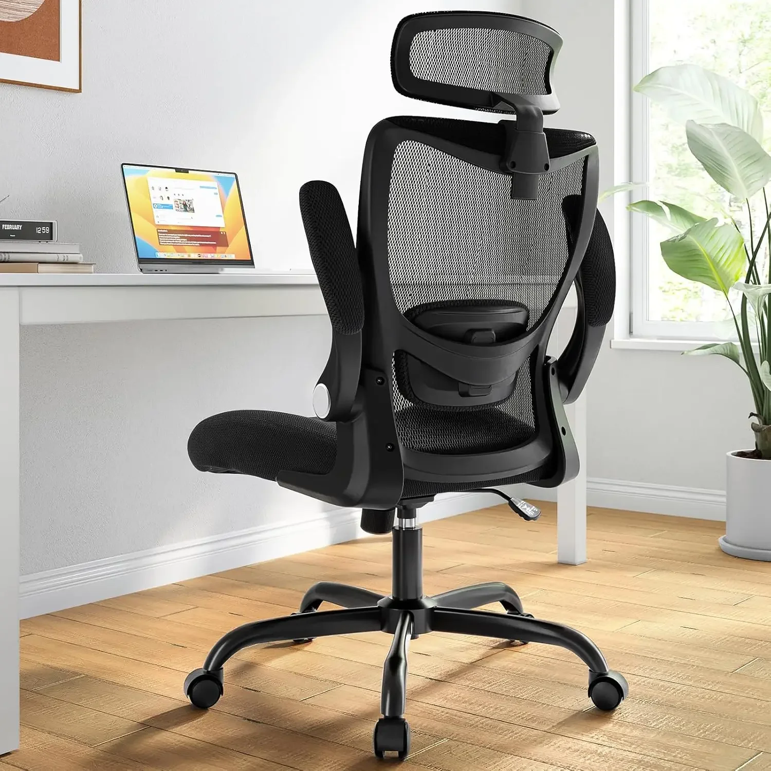 

Ergonomic Desk Chair, Home Office Desk Chairs with Adjustable Headrest and Lumbar Support