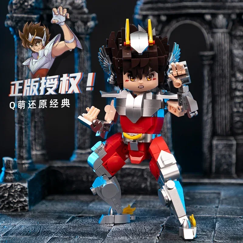 Saint Seiya Building Blocks Anime Figure Desktop Decoration Puzzle Assembling Model Toys Birthday Gifts for Boys and Girls