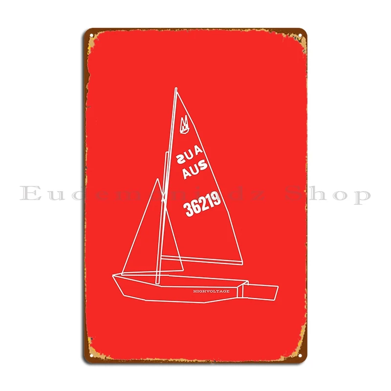 high voltage mirror dinghy Metal Sign Poster Printing Sign Wall Plaque Decoration Design Tin Sign Poster