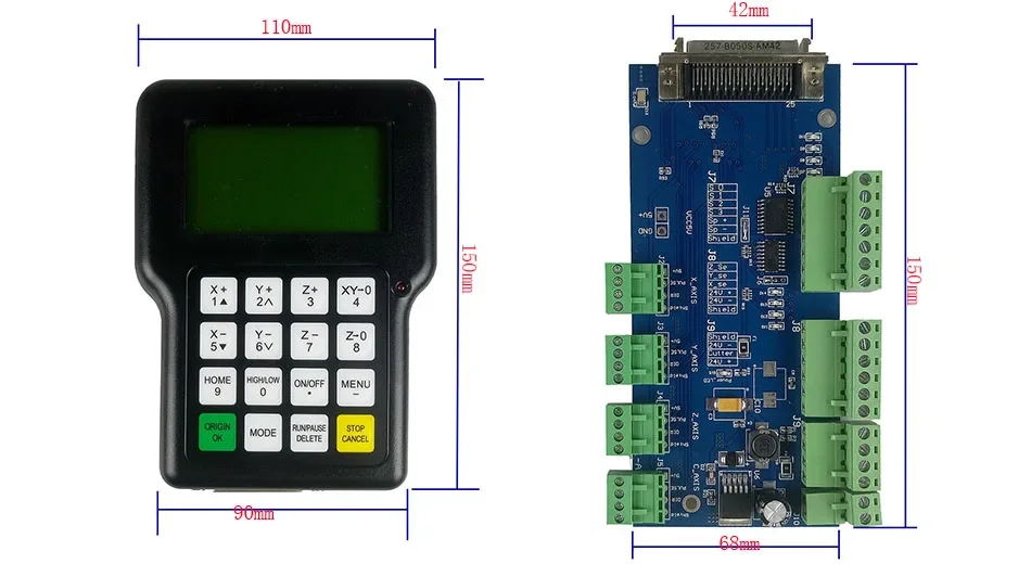 CNC Handle motion control system HKNC-0501 DSP   Can replace For laser/ flame/ plasma cutting machine ＆ Engraving mach