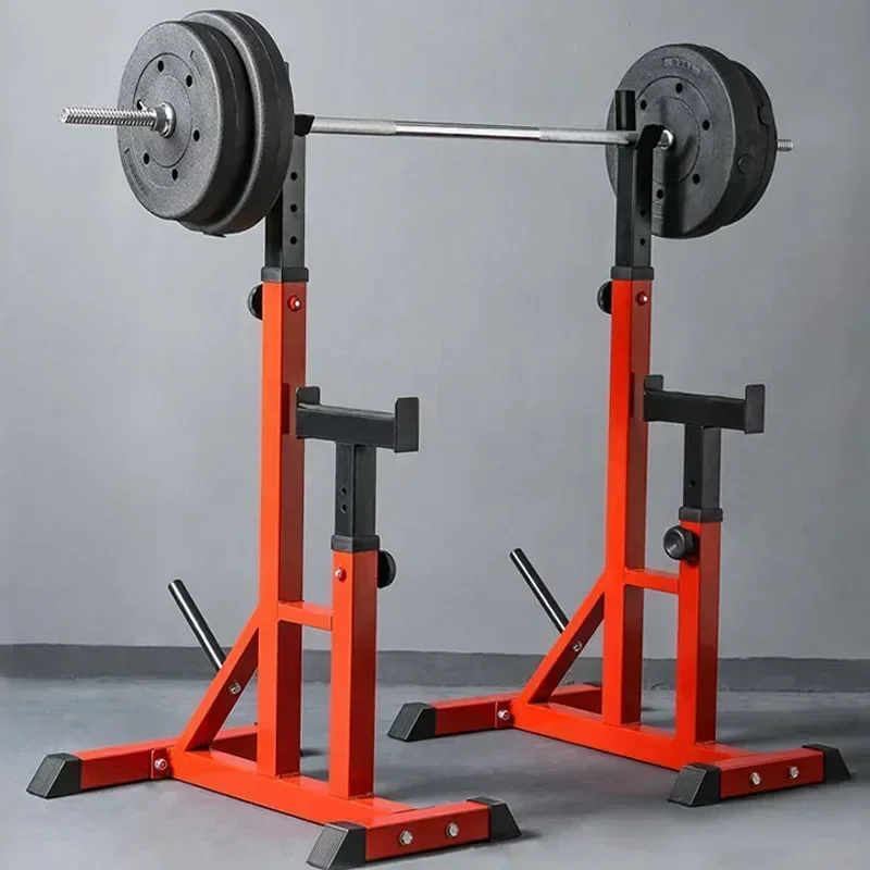 Barbell Squat Rack Adjustable Integrated Commercial Weightlifting Barbell Rack Indoor Push Stool Barbell Bracket