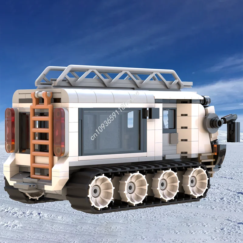 390 Stück MOC Skua Frigid Terrain Kettenfahrzeug FTTV Nan Modell Bausteine Handwerk Spielzeug Idee Kinder Architektur Weihnachtsgeschenke