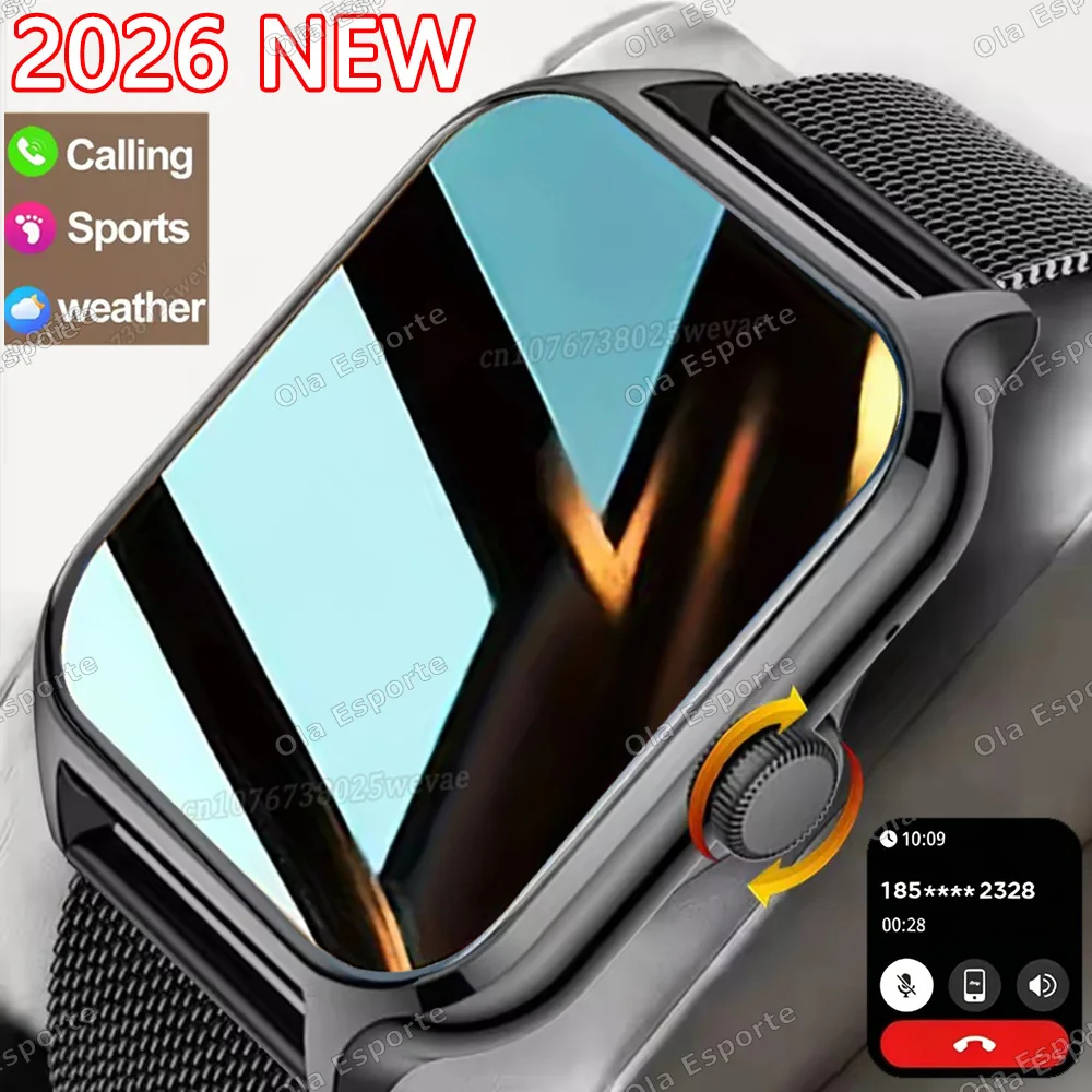 New Smart Watch For Android IOS Watches 1.83 inch HD Display BT Call Message Alert Music Sports Mode Smartwatch Men Women HW12