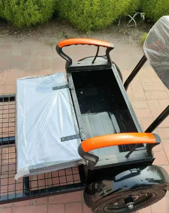 Small Pet Rear Mount Trailer Foldable Breathable Carrier For Bicycle Electric Motorcycle Outdoor Travel