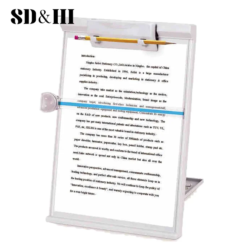 

A4 Reading Holder Desktop Document Holder With Adjustable Clip Document Reading Stand For Office/School/Home