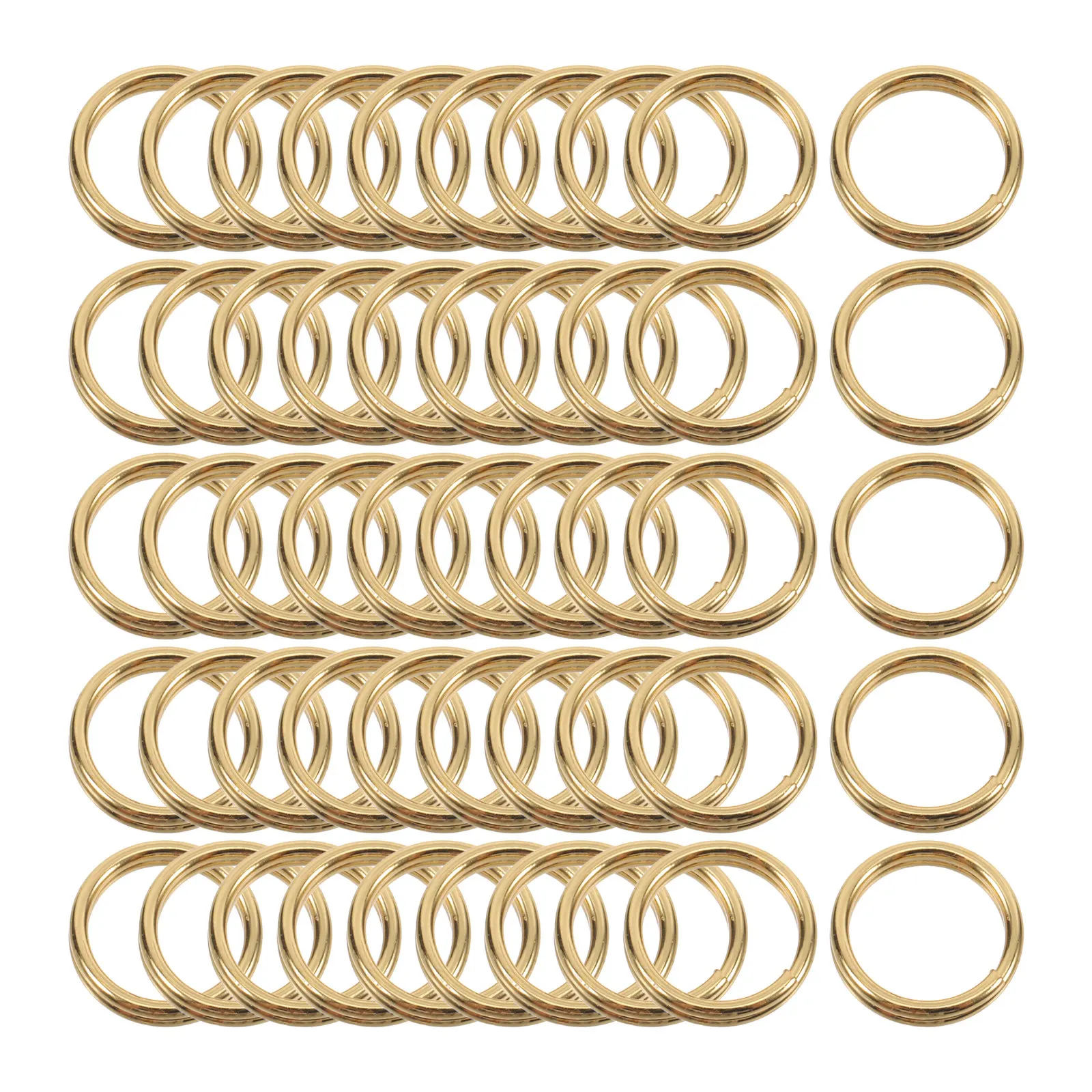 50個入り小型キーリング ミニスプリットジャンプリング メタ - Jewelry Making Jump Rings のレビューと価格