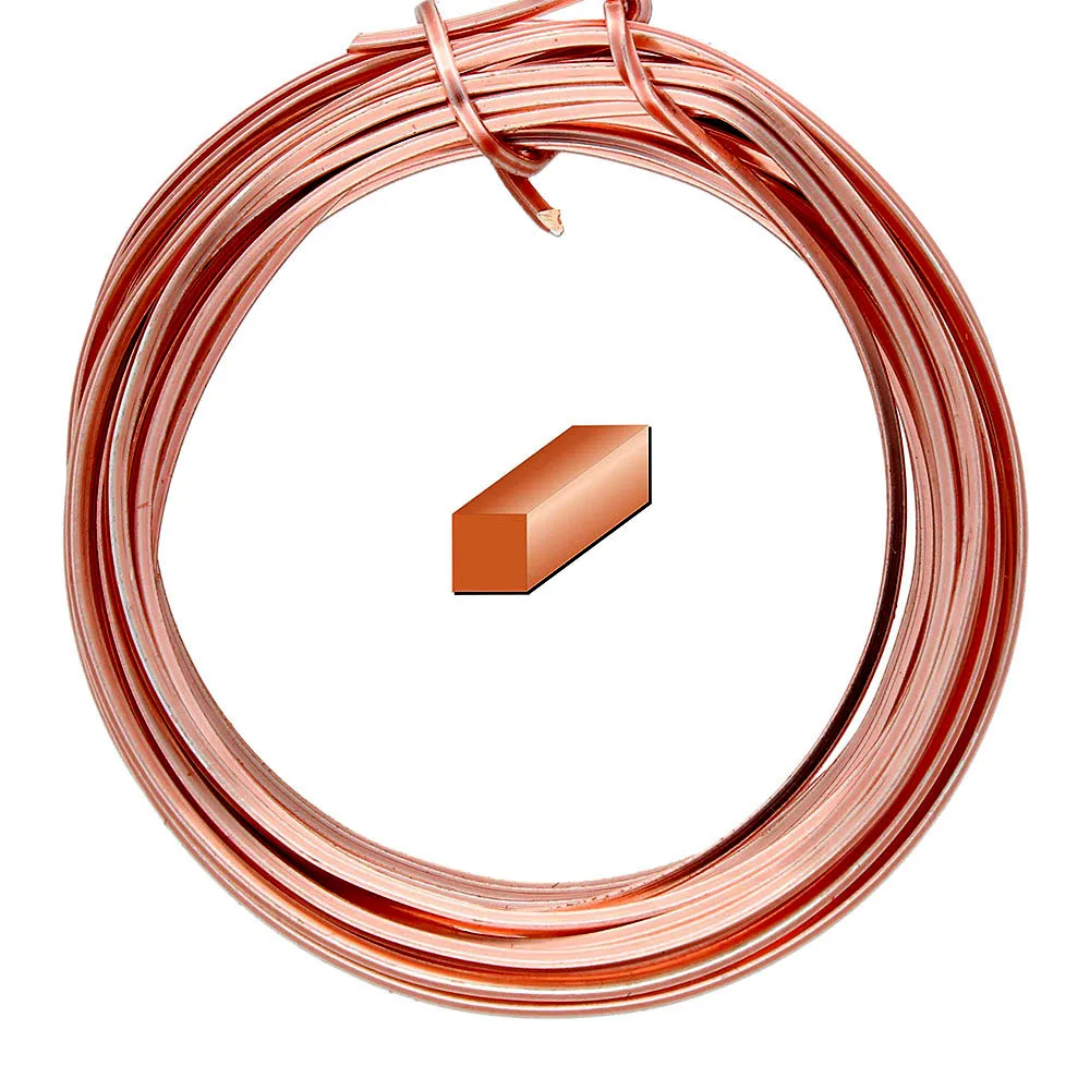 0.6mm 0.8mm 1mm Coppers Square Wire Environmental Protection Coppers Tinsel Coppers Flat Wire Jewelry Making DIY Accessorie image 2