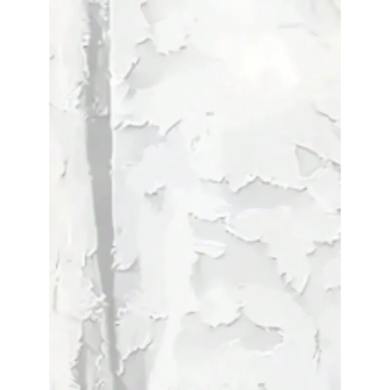 حجم كبير 1XL-5XL جديد الخريف المرأة قميص طويل الأكمام الشيفون الجاكار شبه شفافة بحر #4