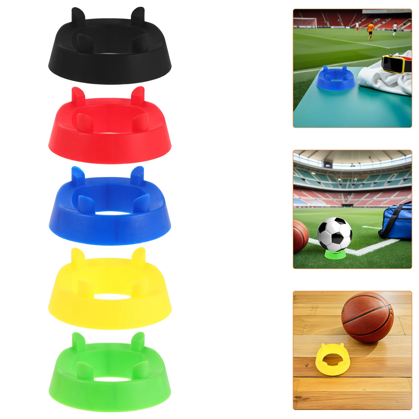 

Round Four-Corner Ball Support Cushion Durable Anti-Slip Table Protector Soft Silicone Pad for Furniture Legs Floor Protection