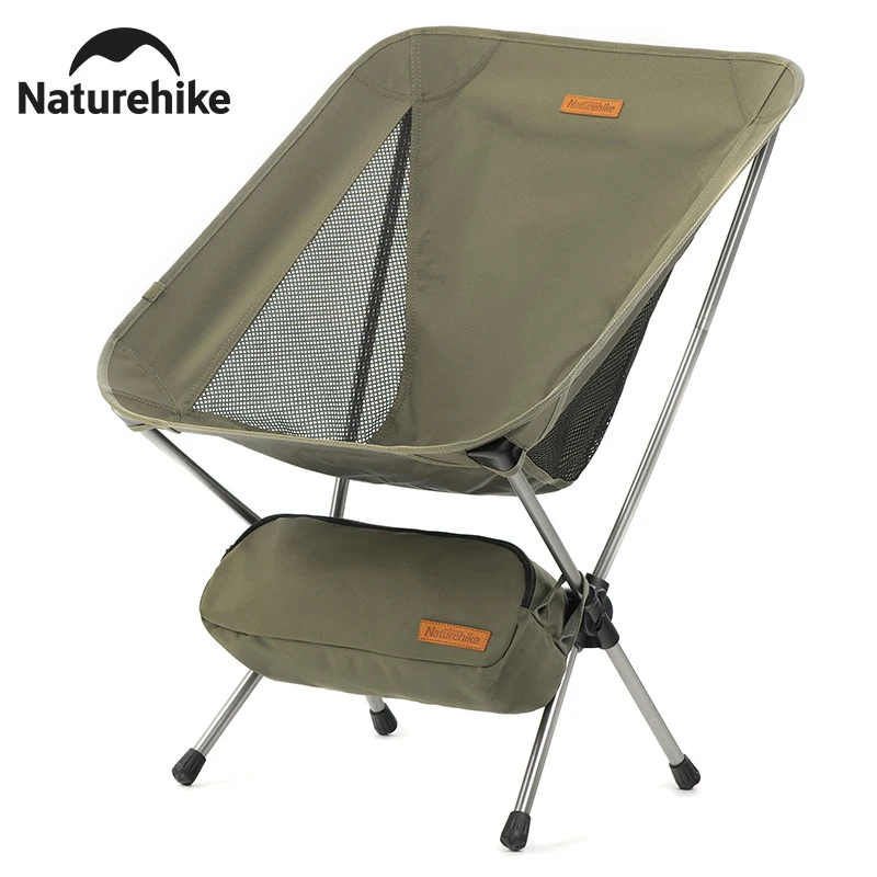 Silla de playa Naturehike, sillas portátiles ultraligeras para acampar, silla plegable para pícnic al aire libre, silla de pesca con 4 fundas para pies de bola