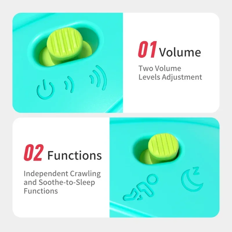 Babyspeelgoed Schildpad Kruipspeelgoed Spelletjes voor baby's Baby-peuters Bewegend Educatief Interactief Ontwikkeling 6-12 maanden baby's