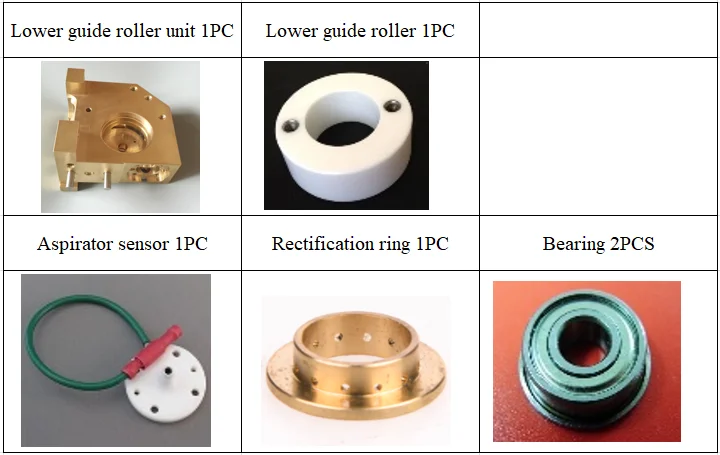 

BA24 series Lower guide roller,Lower roller,Aspirator sensor,Rectification ring and bearing X203C607H03 X053C920G51A X194D998H02